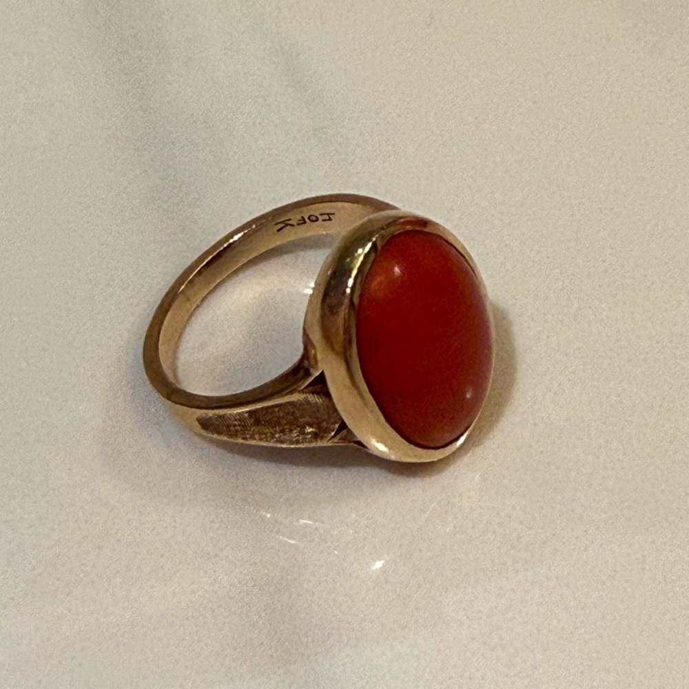 Vintage Coral Ring